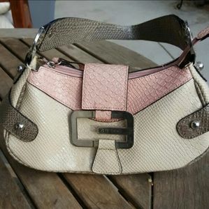 Guess Blush Pink and Cream Shoulder Bag